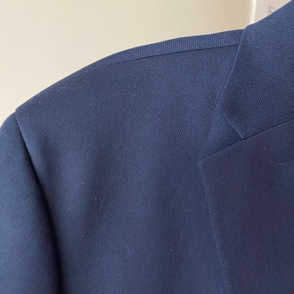 MICHAEL KORS Men's 48L Navy 2 Button Blazer Sports Coat Lined Preppy Career - Picture 5 of 11